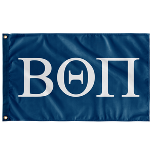 Beta Theta Pi Fraternity Flag - Colonial Blue & White