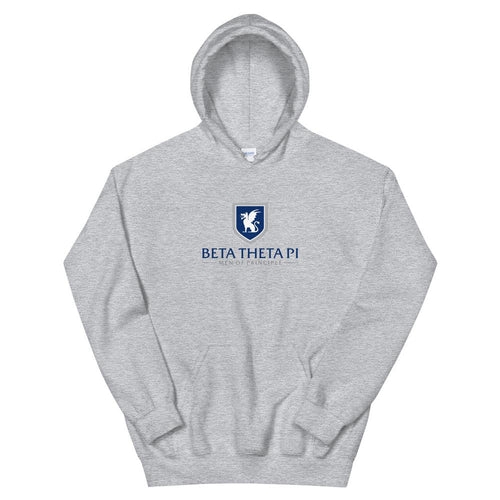 Beta Theta Pi Hoodie - Sports Grey