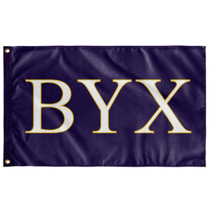 BYX Flag - Purple, White & Gold