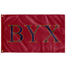 Load image into Gallery viewer, BYX Flag - Red, Purple &amp; Light Gold