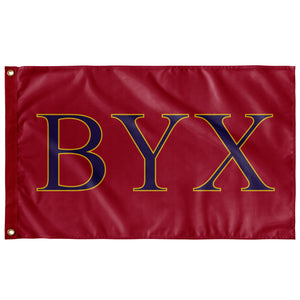 BYX Flag - Red, Purple & Light Gold