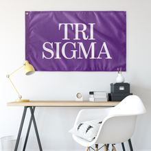 Load image into Gallery viewer, Tri Sigma Sorority Flag - Light Purple &amp; White