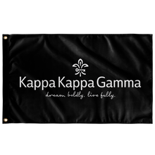 Load image into Gallery viewer, KKG Dream Boldy Live Fully Sorority Flag - Black