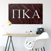 Load image into Gallery viewer, Pi Kappa Alpha Fraternity Flag - Maroon, White &amp; Black