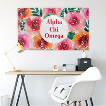 Load image into Gallery viewer, Alpha Chi Omega Rosie Posie Sorority Flag