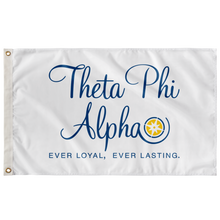 Load image into Gallery viewer, Theta Phi Alpha Stacked Logo Sorority Flag