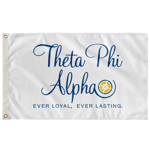 Theta Phi Alpha Stacked Logo Sorority Flag