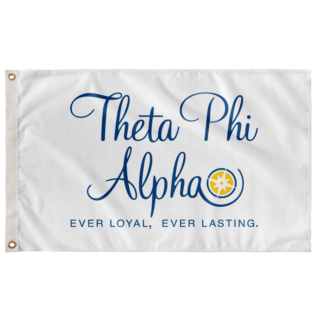 Theta Phi Alpha Stacked Logo Sorority Flag