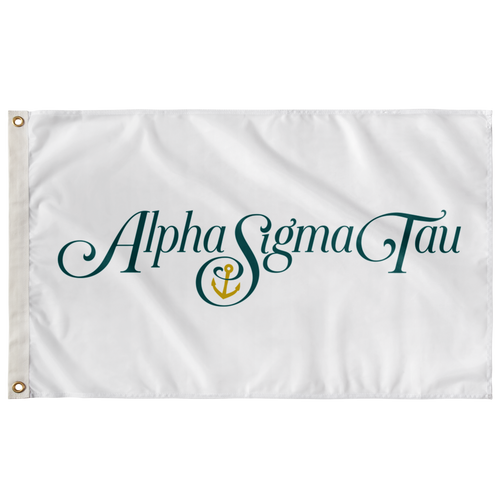 Alpha Sigma Tau Logo Sorority Flag