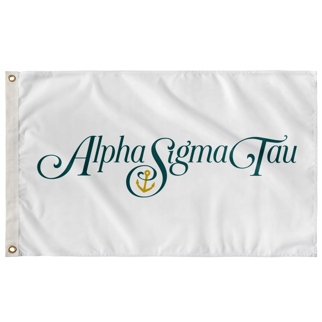 Alpha Sigma Tau Logo Sorority Flag