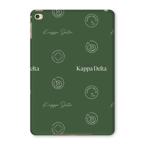 Kappa Delta Step Pattern Tablet Case - Dark Olive