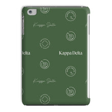 Load image into Gallery viewer, Kappa Delta Step Pattern Tablet Case - Dark Olive