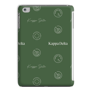 Kappa Delta Step Pattern Tablet Case - Dark Olive