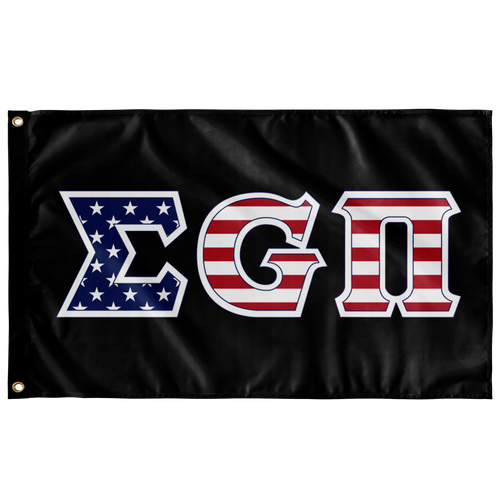 Sigma G Pi American Flag - Black