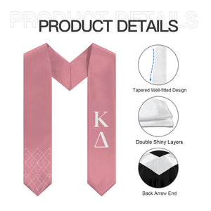 Kappa Delta Diamond Stole - Active Pink