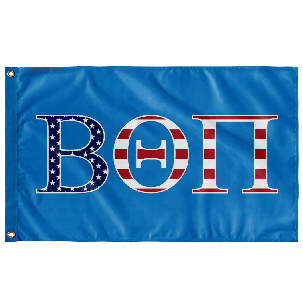 Beta Theta Pi USA Flag - Process Blue