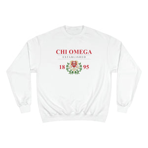 Chi Omega With Crest Champion Sweatshirt