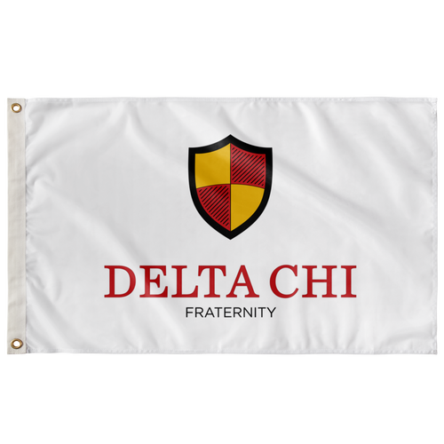 Delta Chi Vertical Logo Fraternity Flag