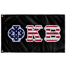 Load image into Gallery viewer, Phi Kappa Beta American Flag - Black