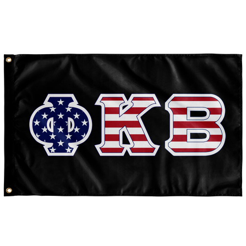 Phi Kappa Beta American Flag - Black