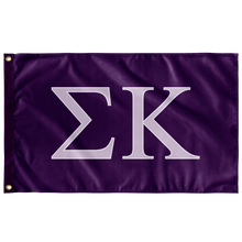 Load image into Gallery viewer, Sigma Kappa Sorority Flag - Purple, Lavender &amp; White