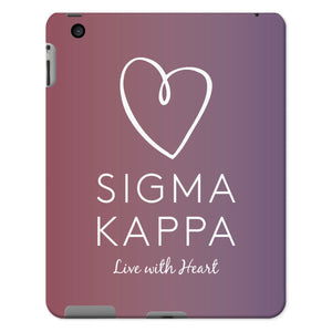 Sigma Kappa Live With Heart Gradient Tablet Cases