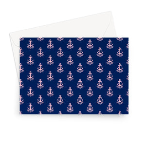 Delta Gamma Greeting Card - Delta Gamma Navy & Delta Gamma Pink