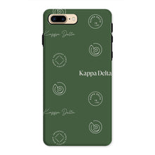 Load image into Gallery viewer, Kappa Delta Step Pattern Tough Phone Case - Dark Olive