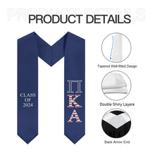 Load image into Gallery viewer, Pi Kappa Alpha Class Of 2024 USA Stole - Dark Royal
