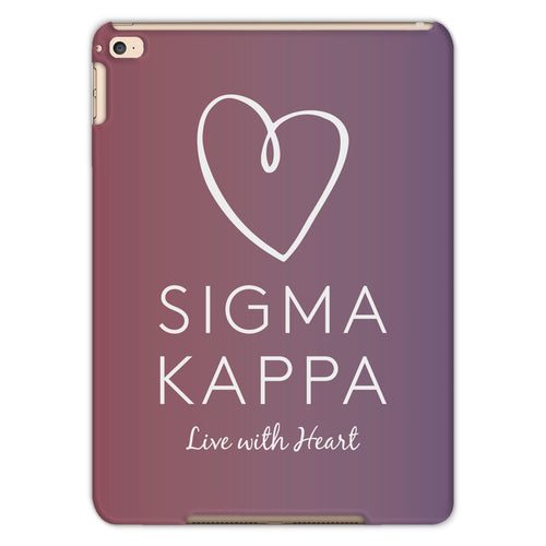 Sigma Kappa Live With Heart Gradient Tablet Cases