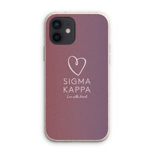 Load image into Gallery viewer, Sigma Kappa Live With Heart Gradient Eco Phone Case