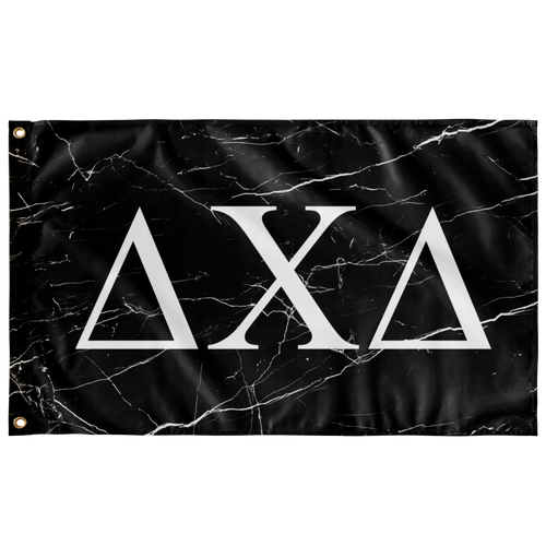 Delta Chi Delta Black Marble Flag