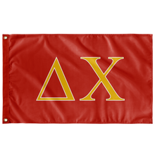 Load image into Gallery viewer, Delta Chi Fraternity Flag - Red, Yellow &amp; White