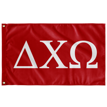 Load image into Gallery viewer, Delta Chi Omega Greek Flag - Red &amp; White