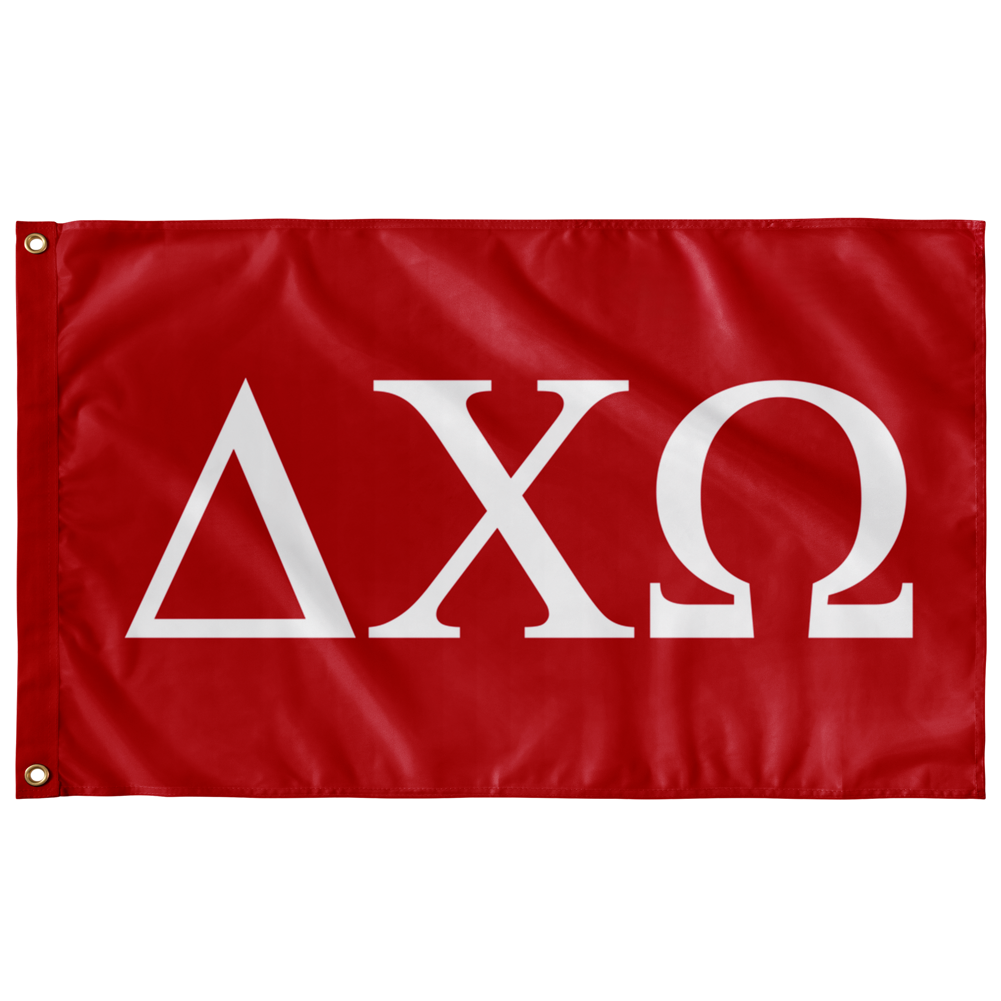 Delta Chi Omega Greek Flag Red White