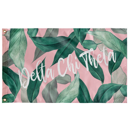 Delta Chi Theta Tropical Pink Flag