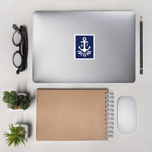 Load image into Gallery viewer, Delta Gamma Sticker - Brandmark Sticker - Navy and White