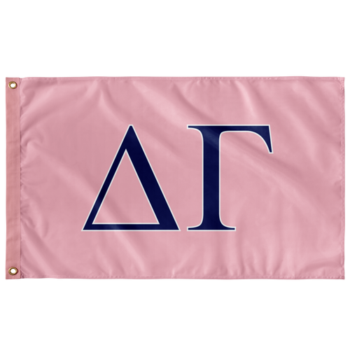 Delta Gamma Sorority Flag - Delta Gamma Pink, Delta Gamma Navy & White