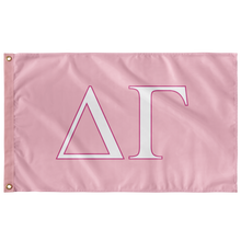 Load image into Gallery viewer, Delta Gamma Sorority Flag - Pink, White &amp; Tropicana