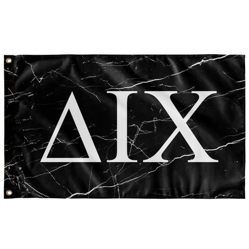 Delta Iota Chi Black Marble Flag