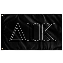 Load image into Gallery viewer, Delta Iota Kappa Fraternity Flag - Black, Black &amp; White