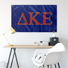 Load image into Gallery viewer, Delta Kappa Epsilon Fraternity Flag - Blue, Red &amp; Yellow