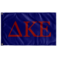 Load image into Gallery viewer, Delta Kappa Epsilon Greek Letter Flag - Navy &amp; Red
