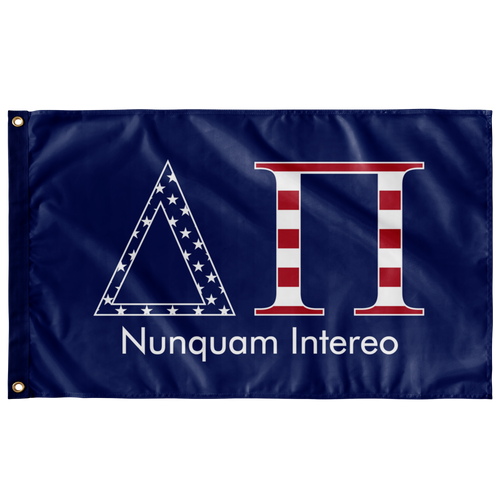 Delta Pi Custom USA Flag - Blue