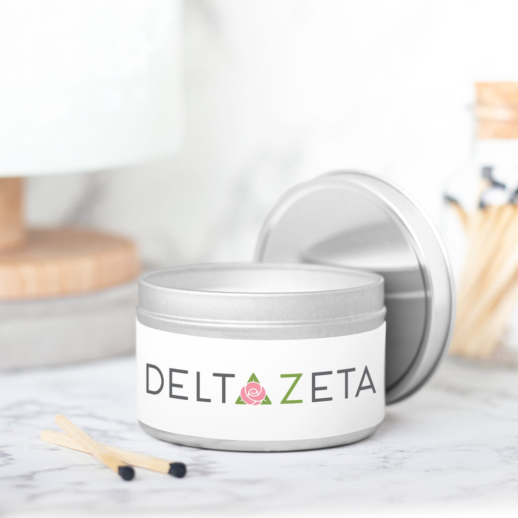 Delta Zeta Scented Candle Tin