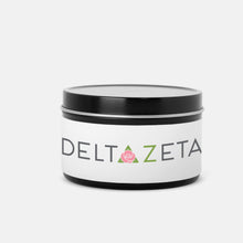Load image into Gallery viewer, Delta Zeta Scented Candle Tin