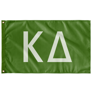 Kappa Delta Sorority Flag - Dark Olive & Light Green