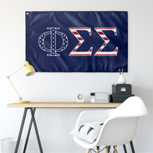 Load image into Gallery viewer, Phi Sigma Sigma USA Flag - Blue