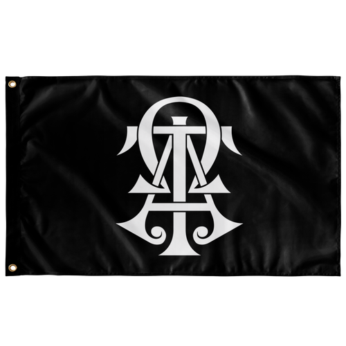 Alpha Tau Omega Links Fraternity Flag - Black