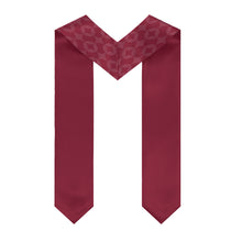 Load image into Gallery viewer, Alpha Sigma Alpha Class of 2024 Pattern Sorority Stole - Crimson &amp; White